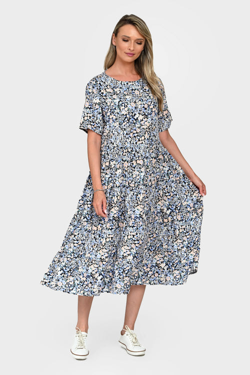 Rochie Eranthe romantica, cu volane Eranthe