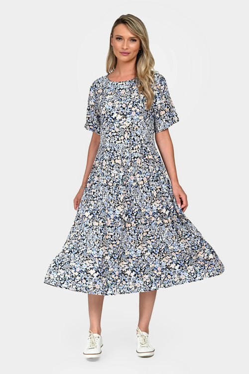 Rochie Eranthe romantica, cu volane Eranthe