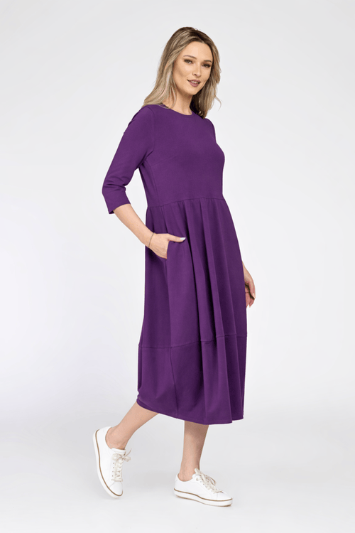 Rochie Eranthe tip lalea mov Eranthe