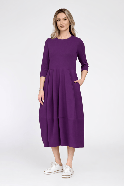 Rochie Eranthe tip lalea mov Eranthe