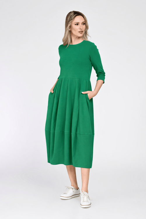 Rochie Eranthe tip lalea verde Eranthe