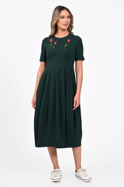 Rochie Eranthe tip lalea verde Eranthe