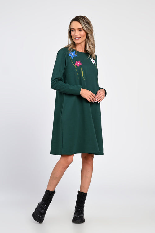 Rochie Eranthe verde Eranthe