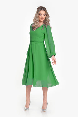 Natalee Fashion Rochie Rochie in V verde Nergis