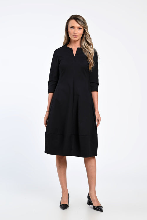 Rochie neagră midi Elena Natalee