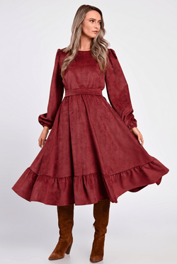 Rochie raiat bordo Ilinca Natalee Fashion