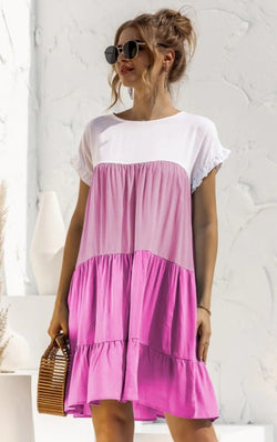 Rochie trei culori Violeta Natalee Fashion