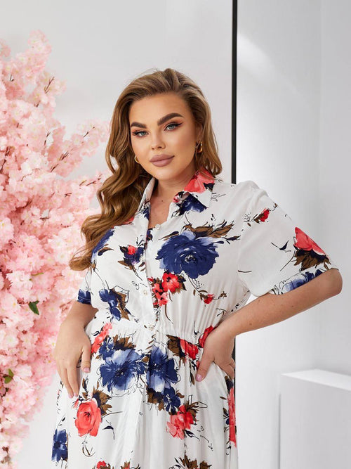 Natalee Rochie Rochie XXL imprimeu floral Beatrice