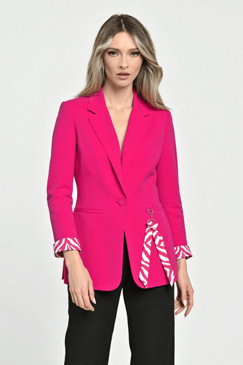 Sacou damă  elegant fucsia Bianca Natalee Fashion