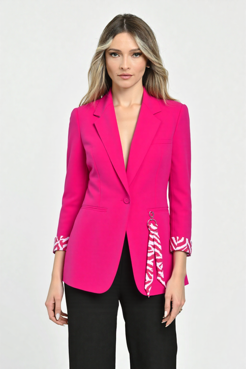 Sacou damă  elegant fucsia Bianca Natalee Fashion