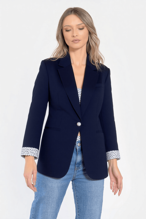 Sacou dama elegant navy Tina Natalee