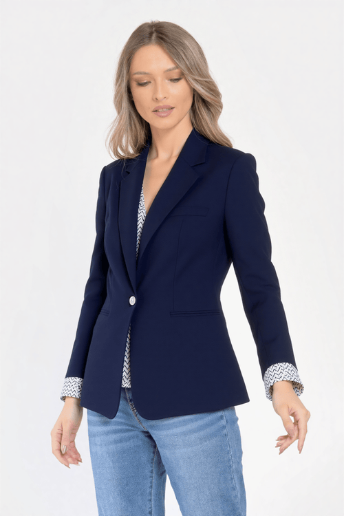 Sacou dama elegant navy Tina Natalee