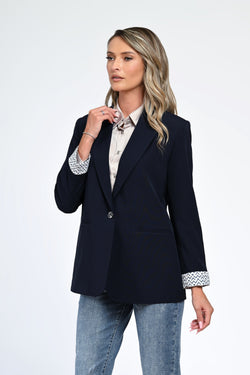 Sacou dama elegant navy Tina Natalee