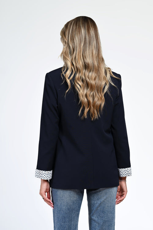 Sacou dama elegant navy Tina Natalee