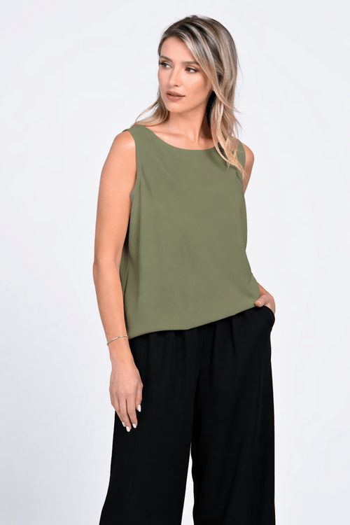 Top Eranthe din in kaki Eranthe